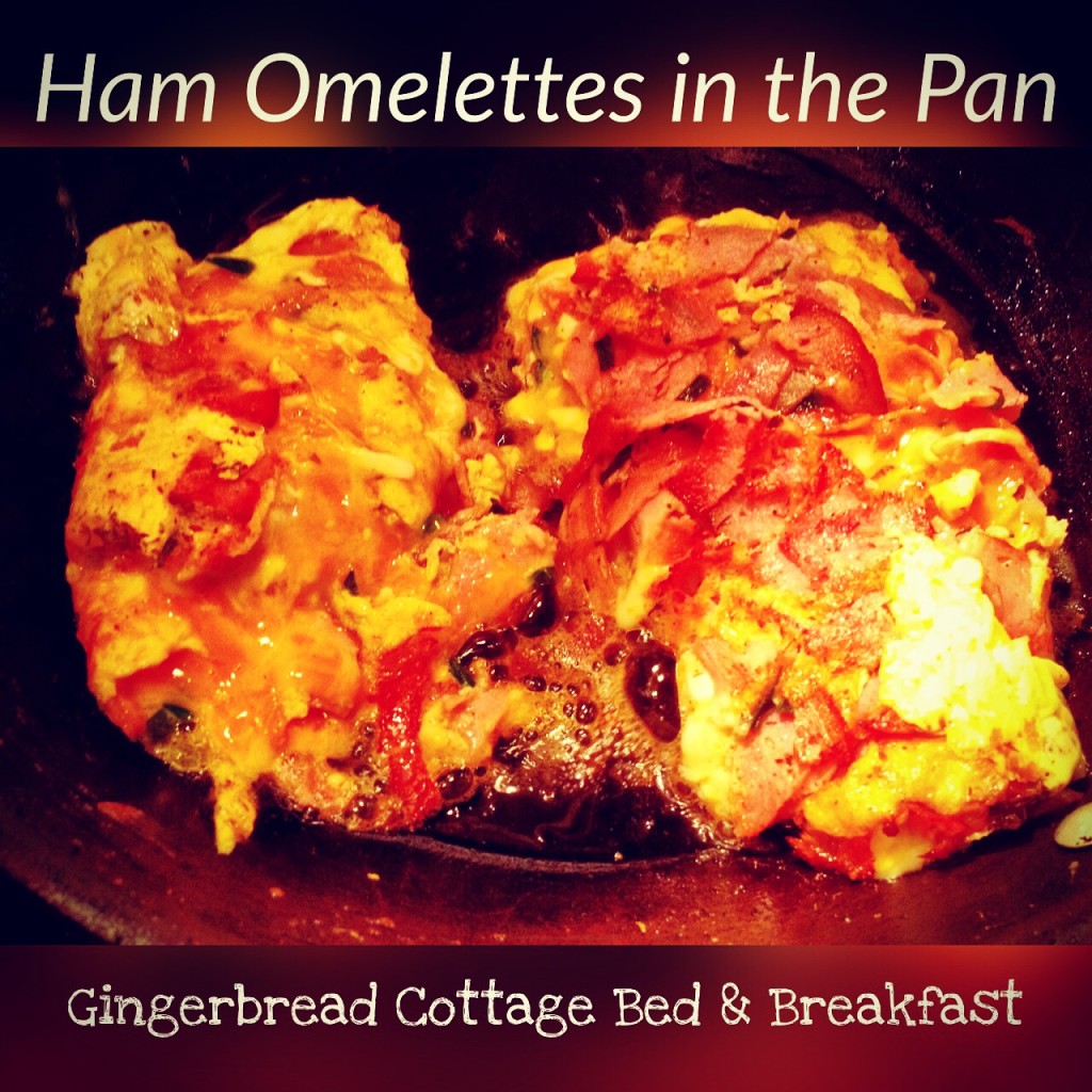 Ham Omelette du Fromage in the Pan