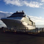 Celebrity Solstice is one of the cruise ships at Ogden Point