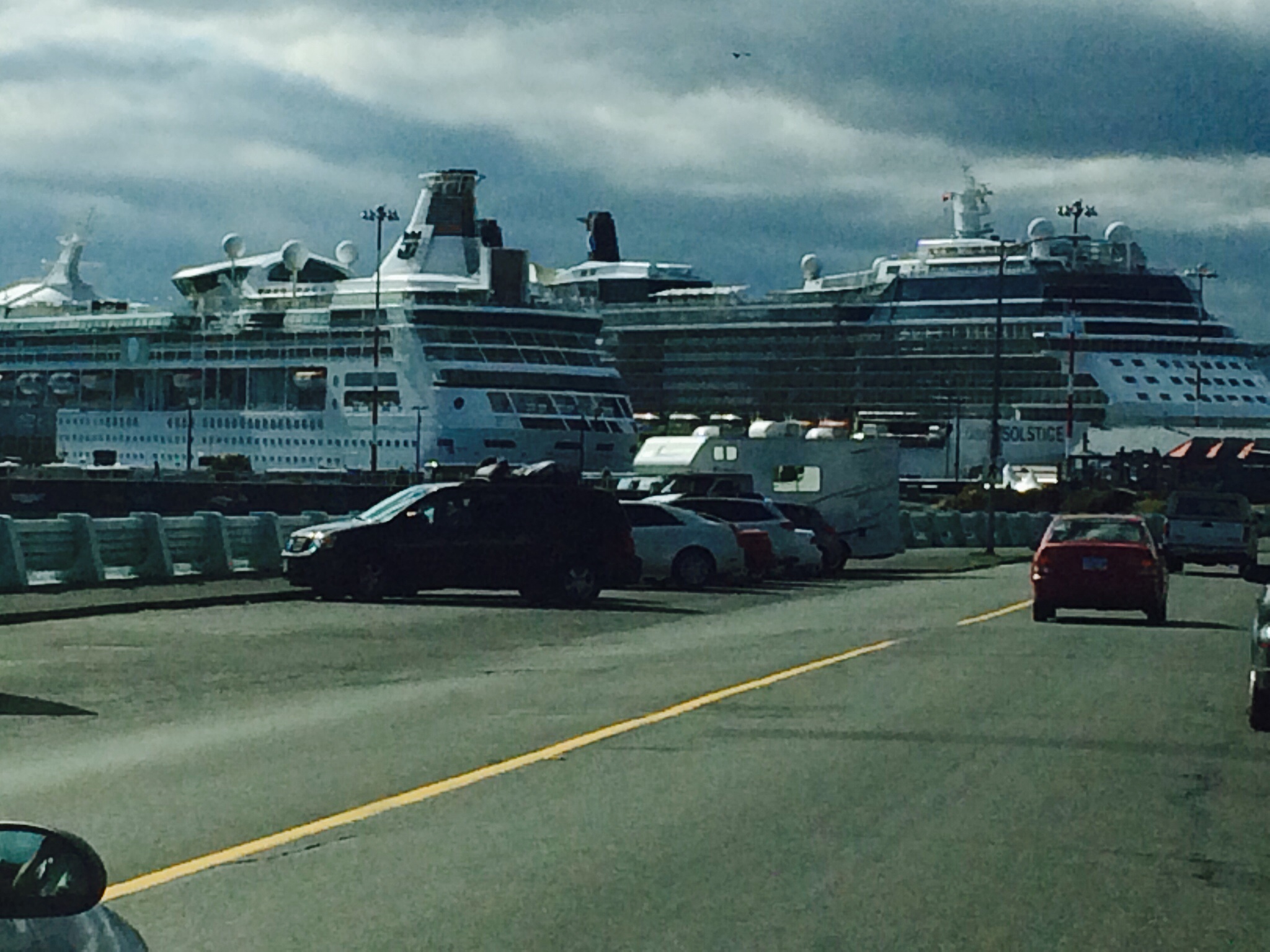 Two Cruise Ships at Ogden Point