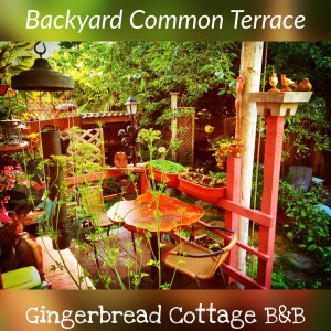 Gingerbread Cottage Victoria BC Canada Garden Terrace